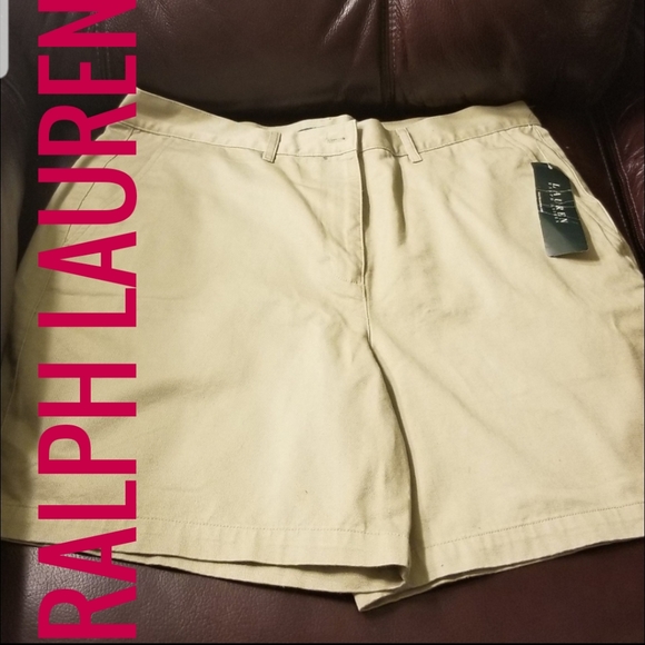 Ralph Lauren Pants - AUTHENTIC WOMEN'S RALPH LAUREN KHAKI SHORTS SZ 14